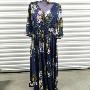 Sheilay Floral Dress 3XL